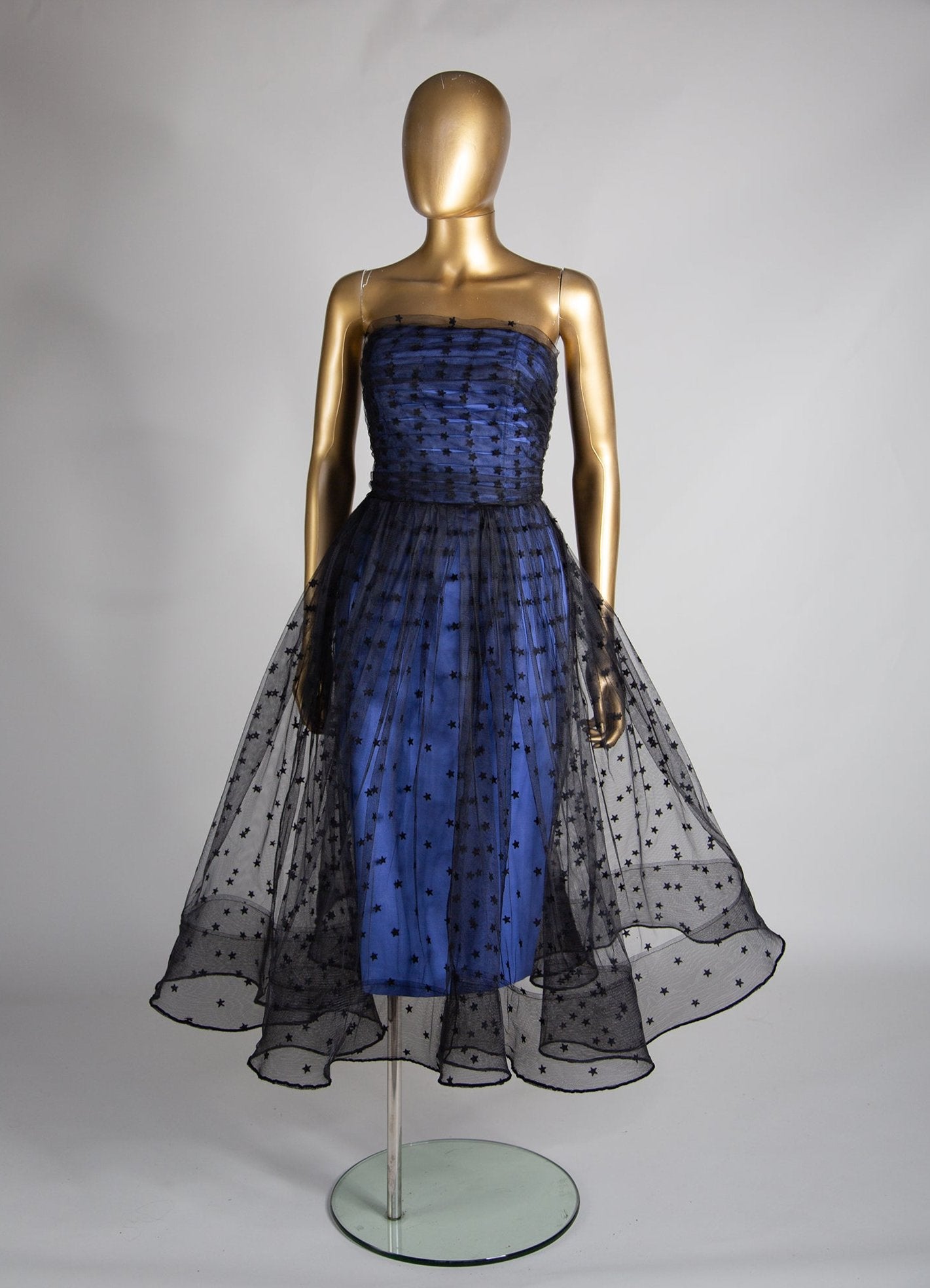 black star tulle midi dress by Alexandra King