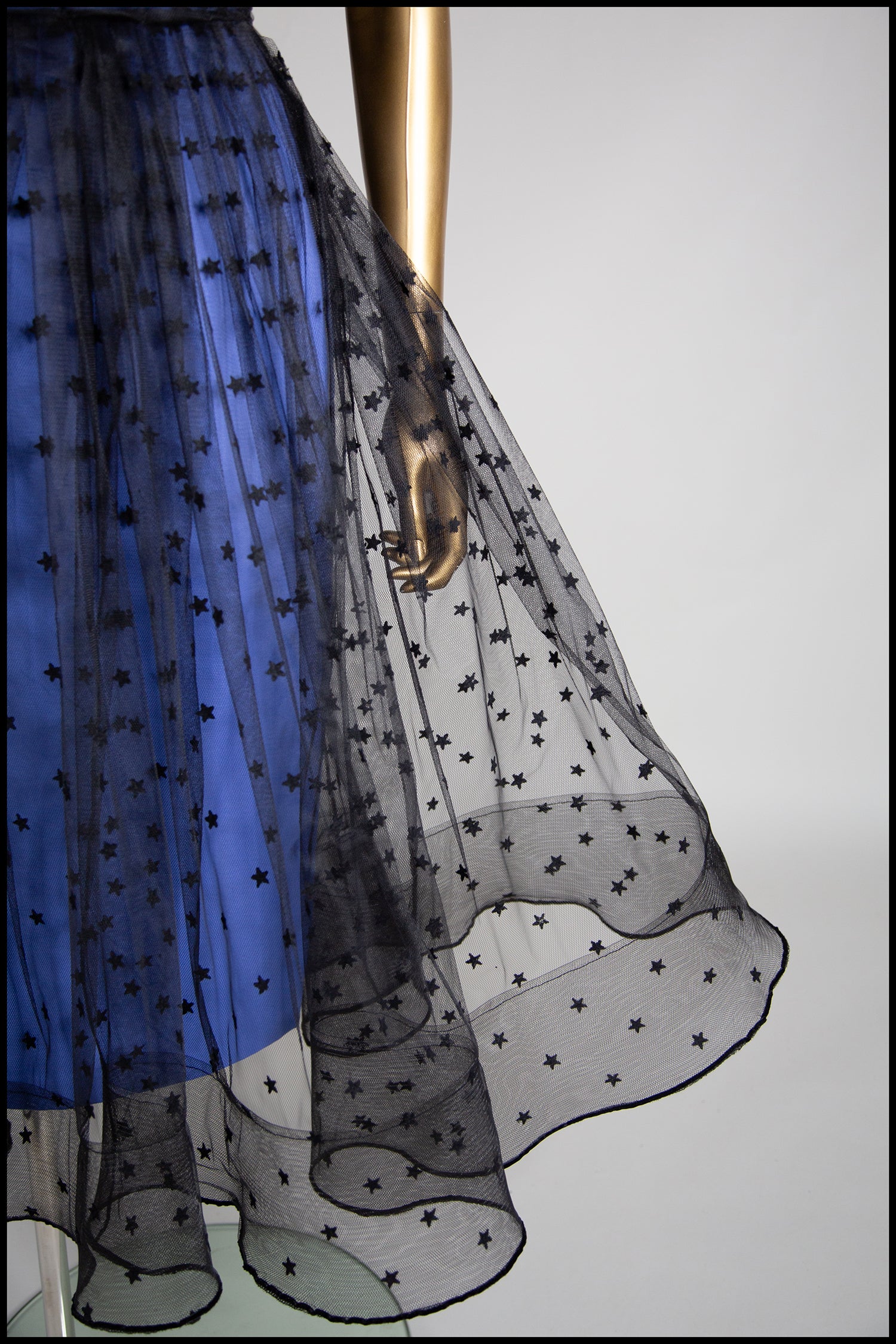 Black Magic - Star Tulle Cocktail Midi Dress