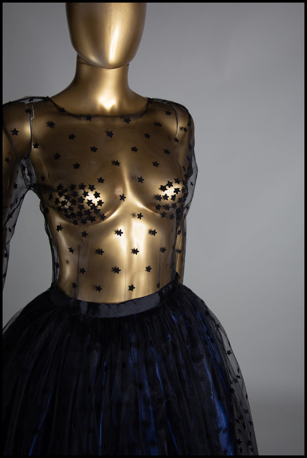 Black Magic - Star Tulle Top