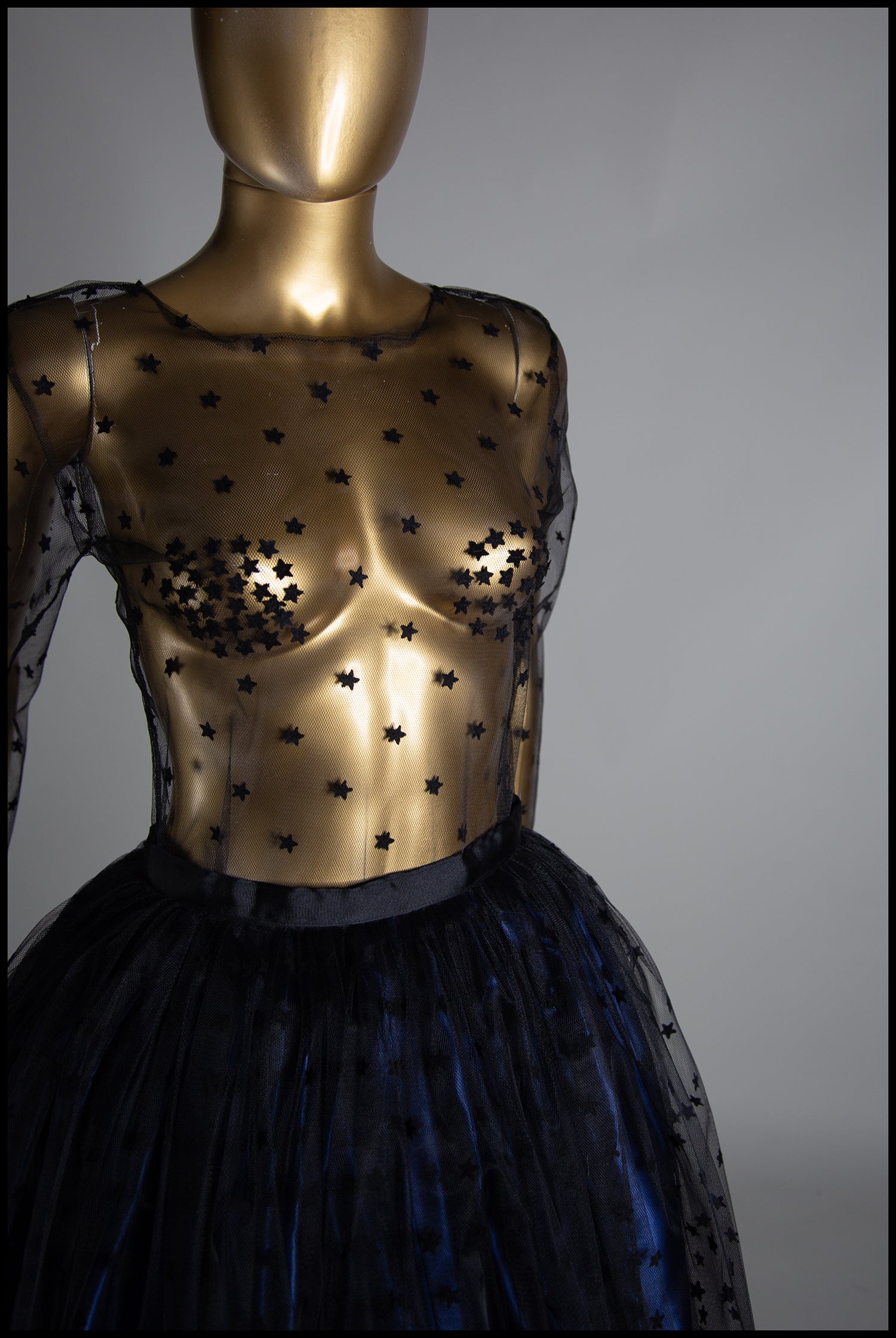 Black Magic - Star Tulle Top