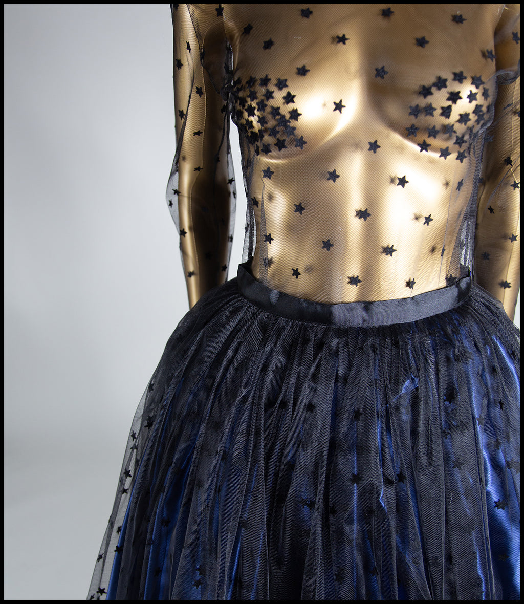 Black Magic - Star Tulle Top