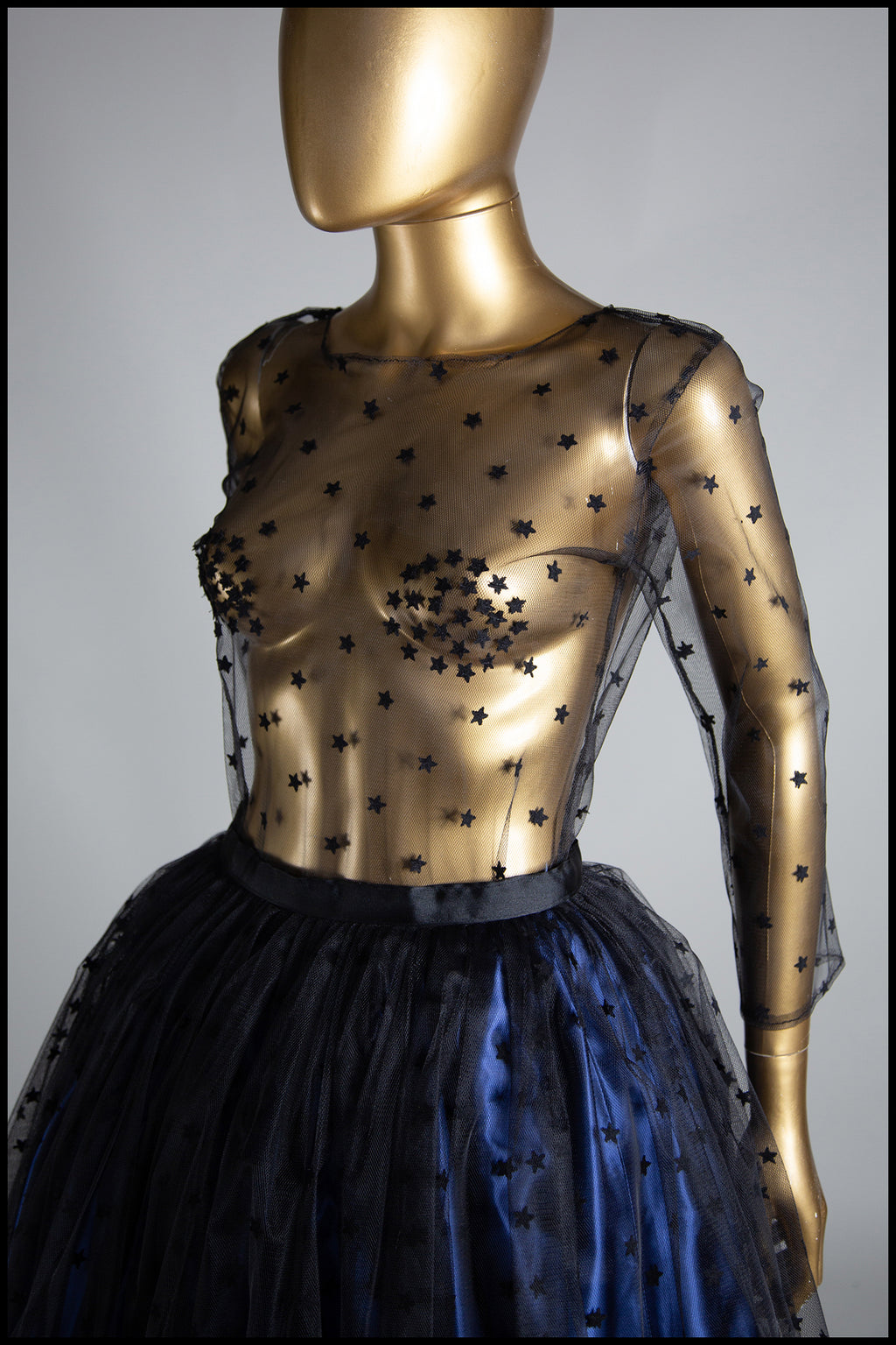 Black Magic - Star Tulle Top