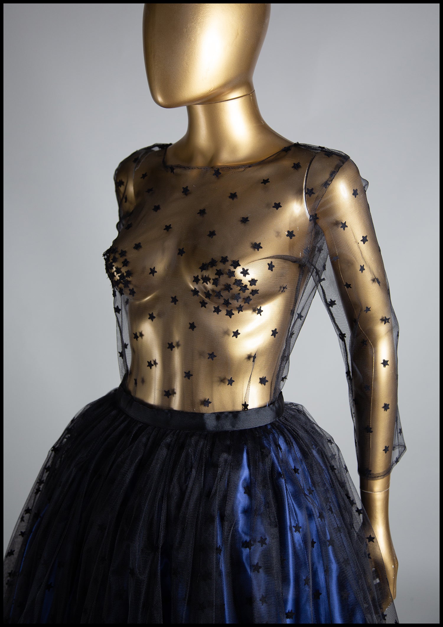 Black Magic - Star Tulle Top