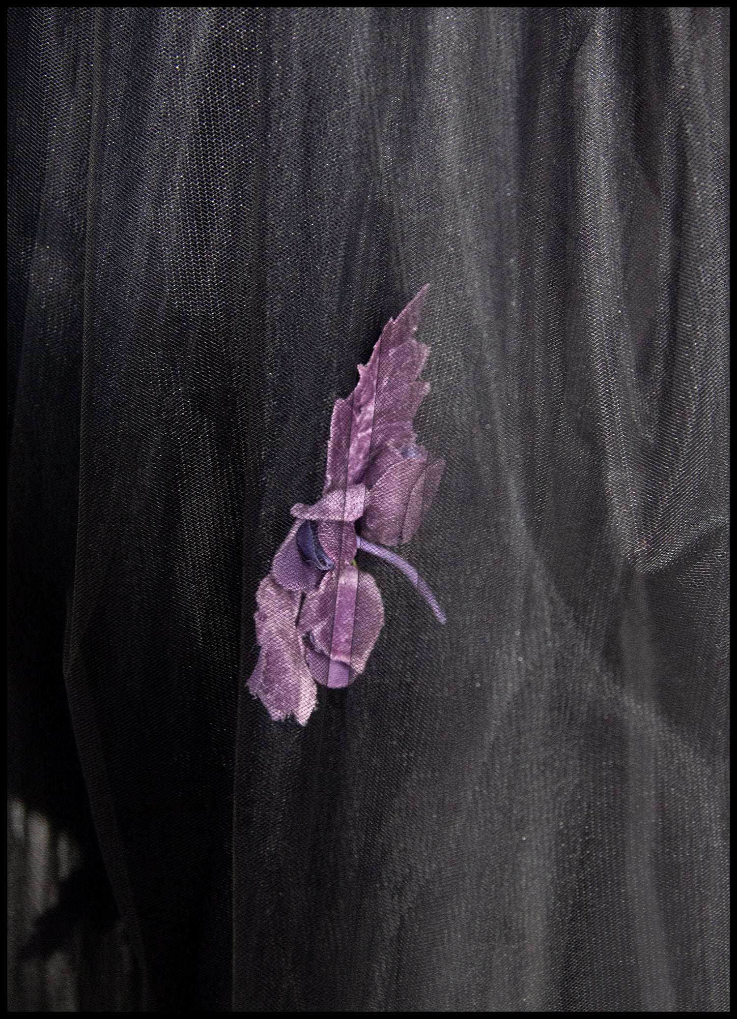 Black Rose Tulle Skirt