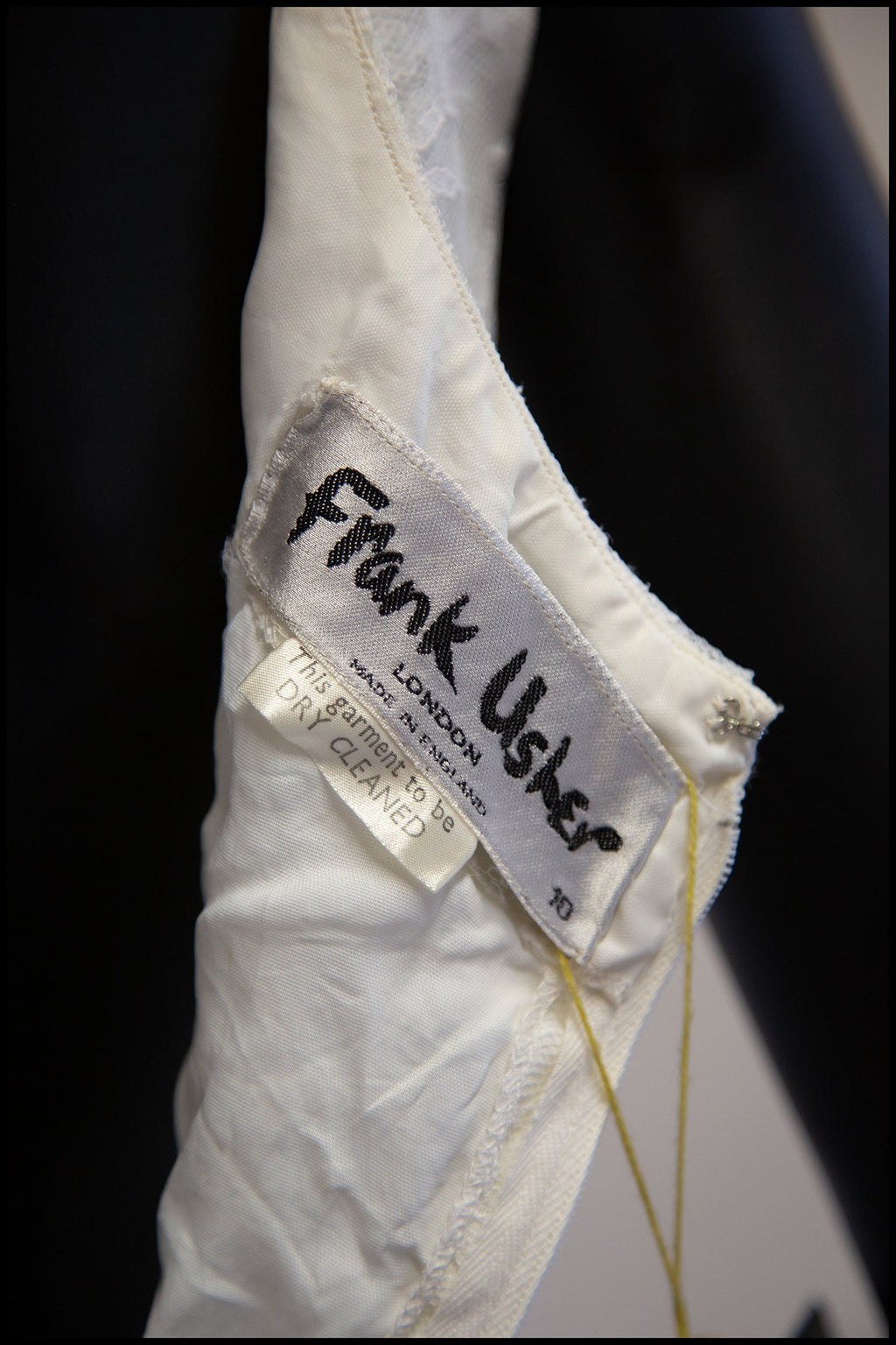 Vintage 1960s White Lace Trapeze Dress