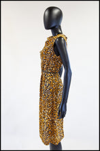 Vintage 1950s Leopard Print Shift Dress