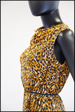 Vintage 1950s Leopard Print Shift Dress