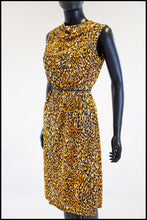 Vintage 1950s Leopard Print Shift Dress