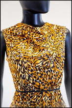 Vintage 1950s Leopard Print Shift Dress