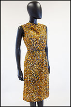 Vintage 1950s Leopard Print Shift Dress