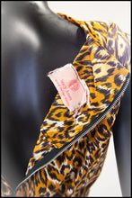 Vintage 1950s Leopard Print Shift Dress