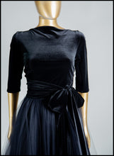 Babette - Black velvet Ballet Wrap Top