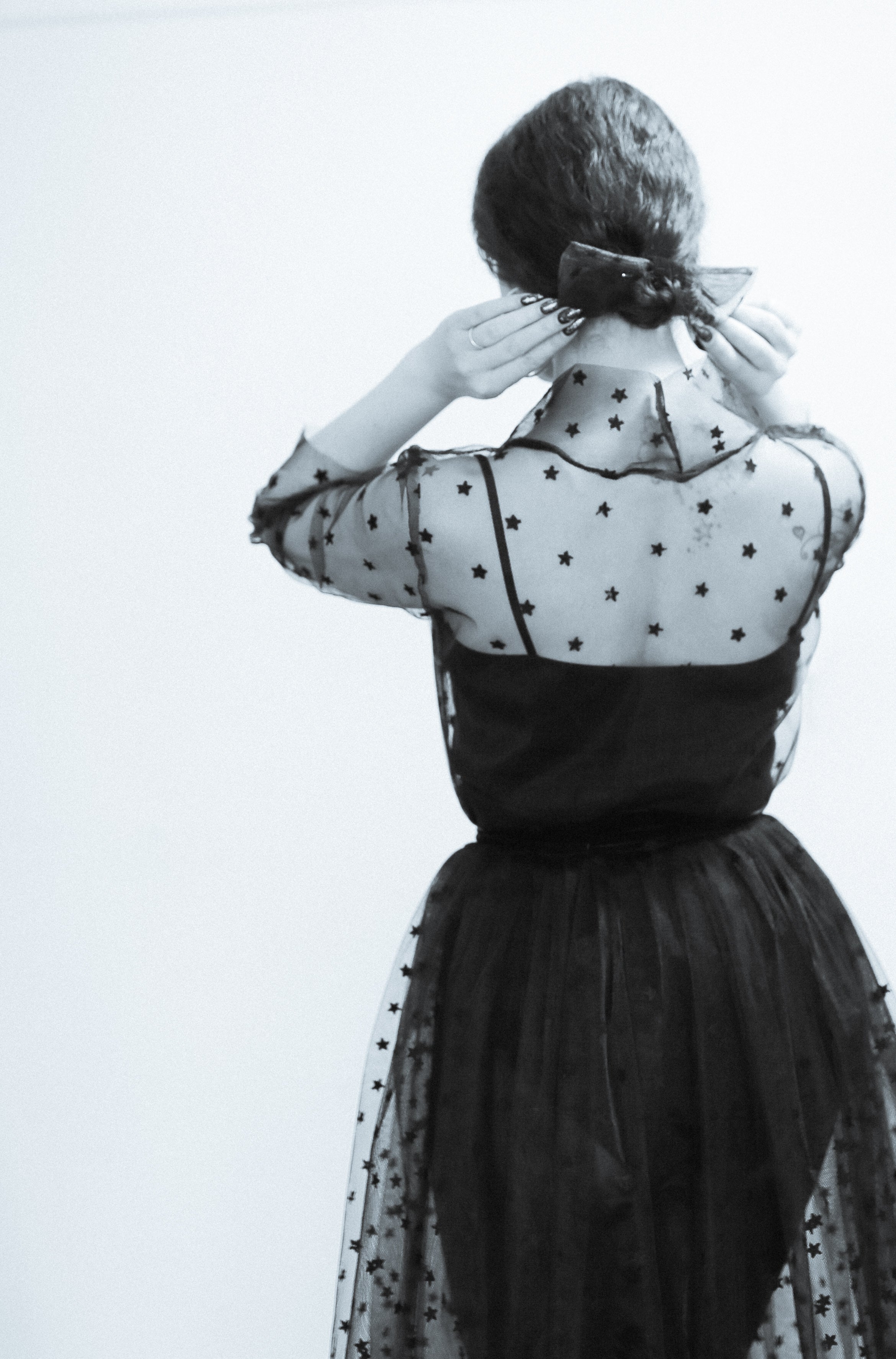 Black Magic - Tulle Coat Dress