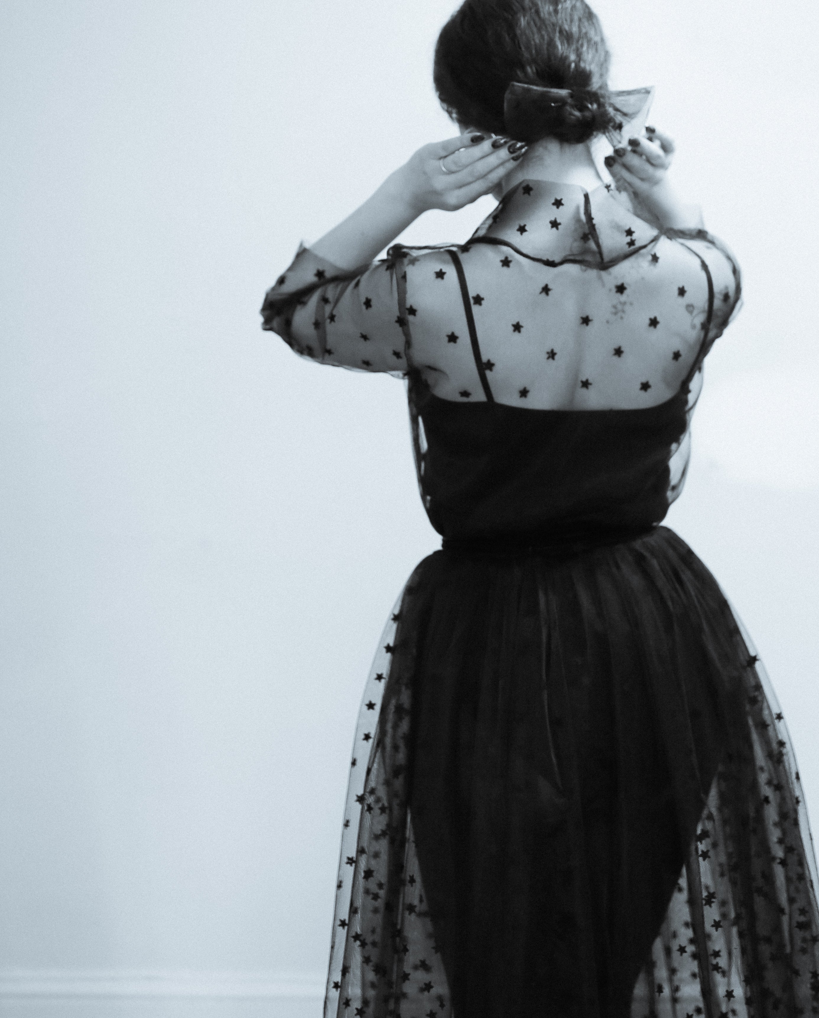 Black Magic - Tulle Coat Dress