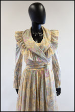Vintage 1970s Paisley Print Maxi Dress and Jacket