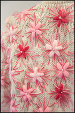Vintage 1960s Pink Embroidered Cardigan Coat