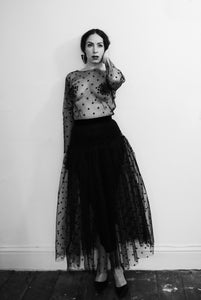 Black Magic - Tulle Star Maxi Dress