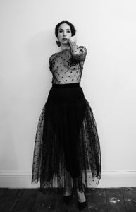 Black Magic - Tulle Star Maxi Dress