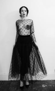 Black Magic - Tulle Star Maxi Dress