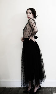 Black Magic - Tulle Star Maxi Dress