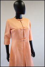 Vintage 1960s Peach Mini Dress and Coat Suit