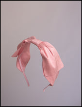 Pink Silk Bow Headband