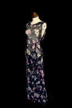 Vintage 1930s Floral Chiffon Gown