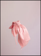 Pink Silk Bow Headband