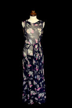 Vintage 1930s Floral Chiffon Gown