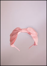 Pink Silk Bow Headband