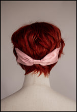 Pink Silk Bow Headband