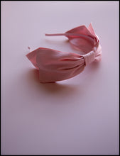 Pink Silk Bow Headband