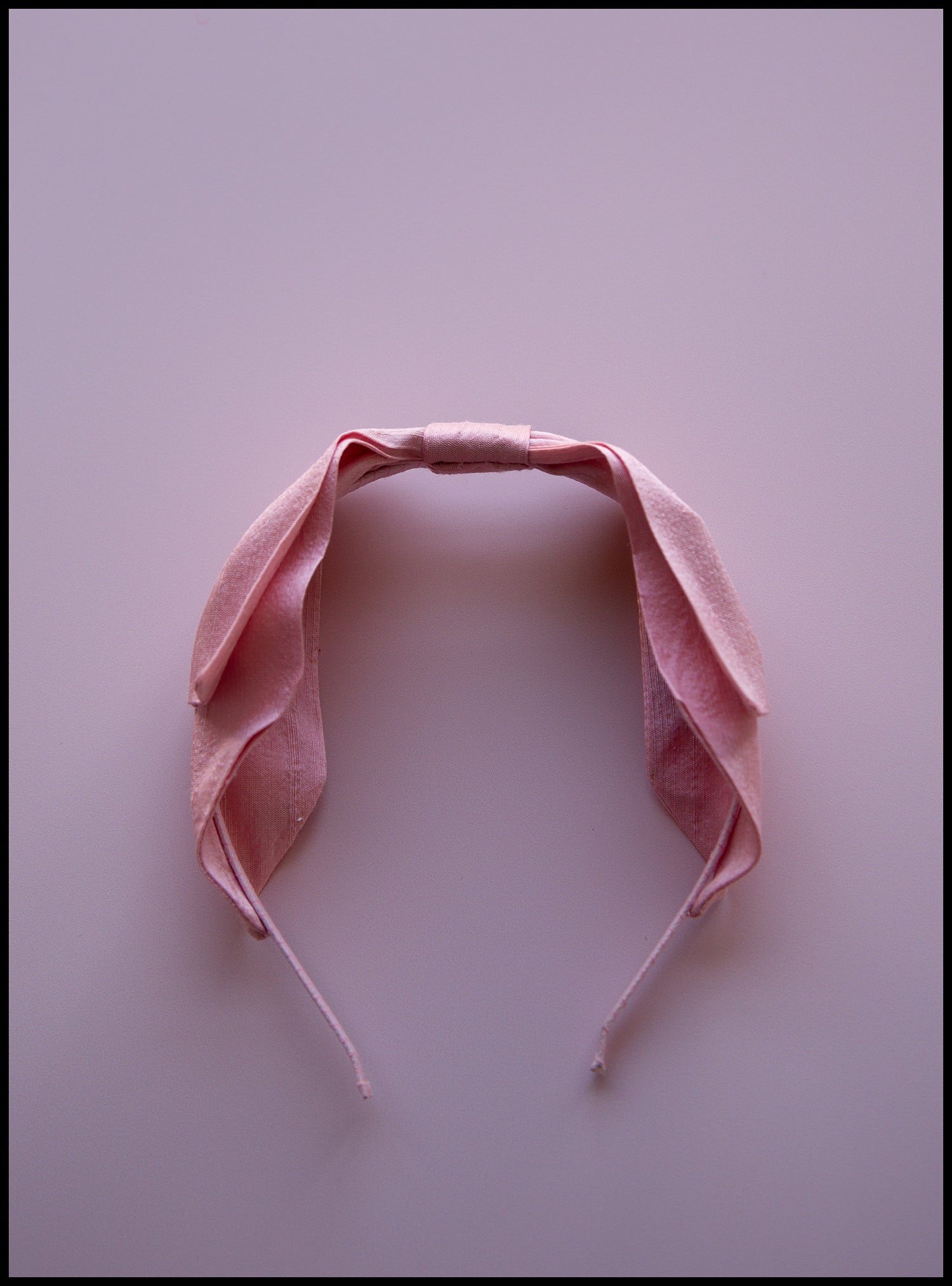 Pink Silk Bow Headband