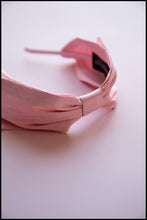 Pink Silk Bow Headband