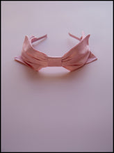 Pink Silk Bow Headband