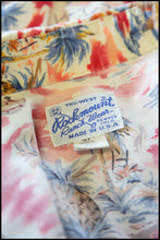 Vintage 1980s Rockmount Cowboys at the Beach Hawaiian Shirt