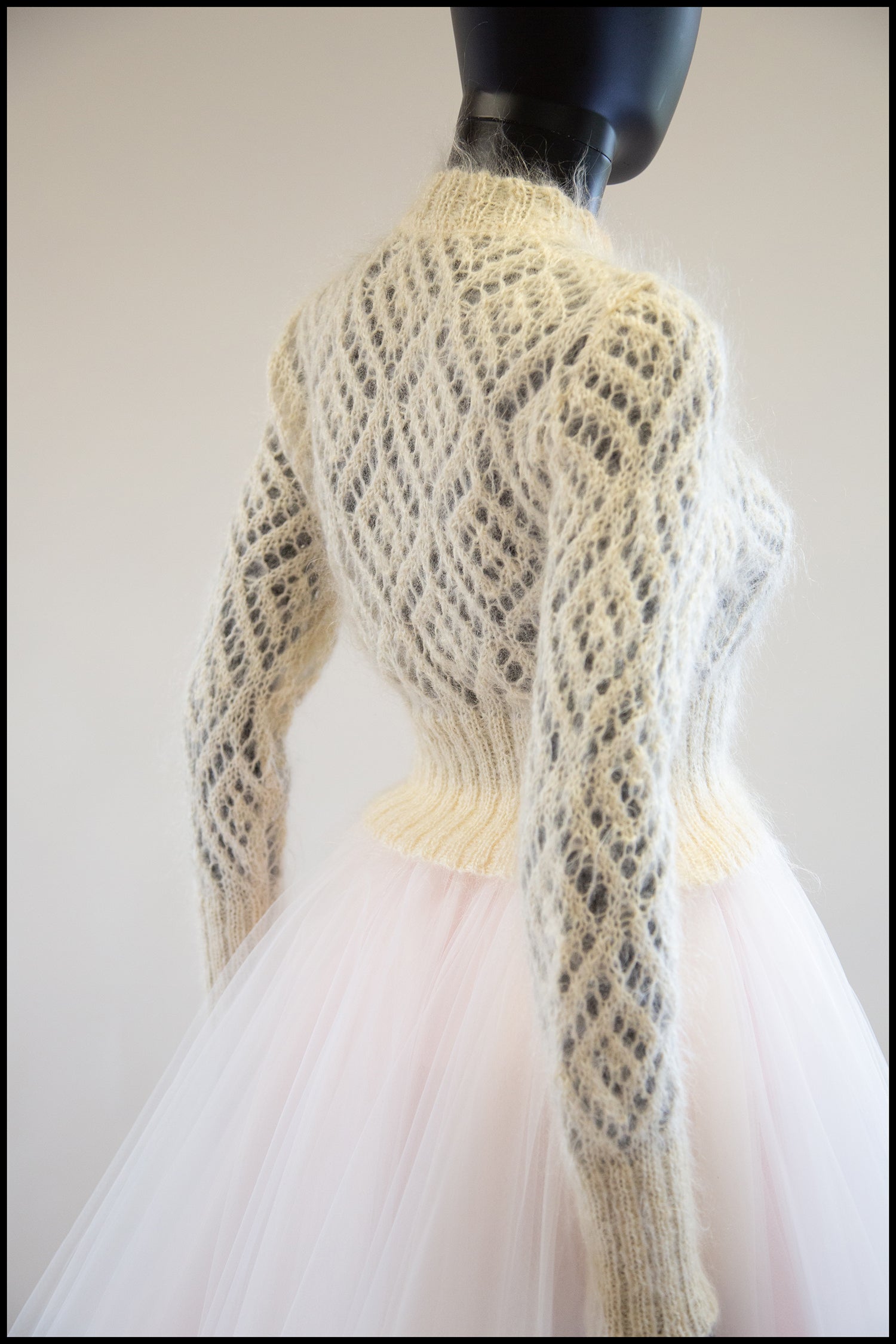 Vintage 1980s Cream Mohair Sweater