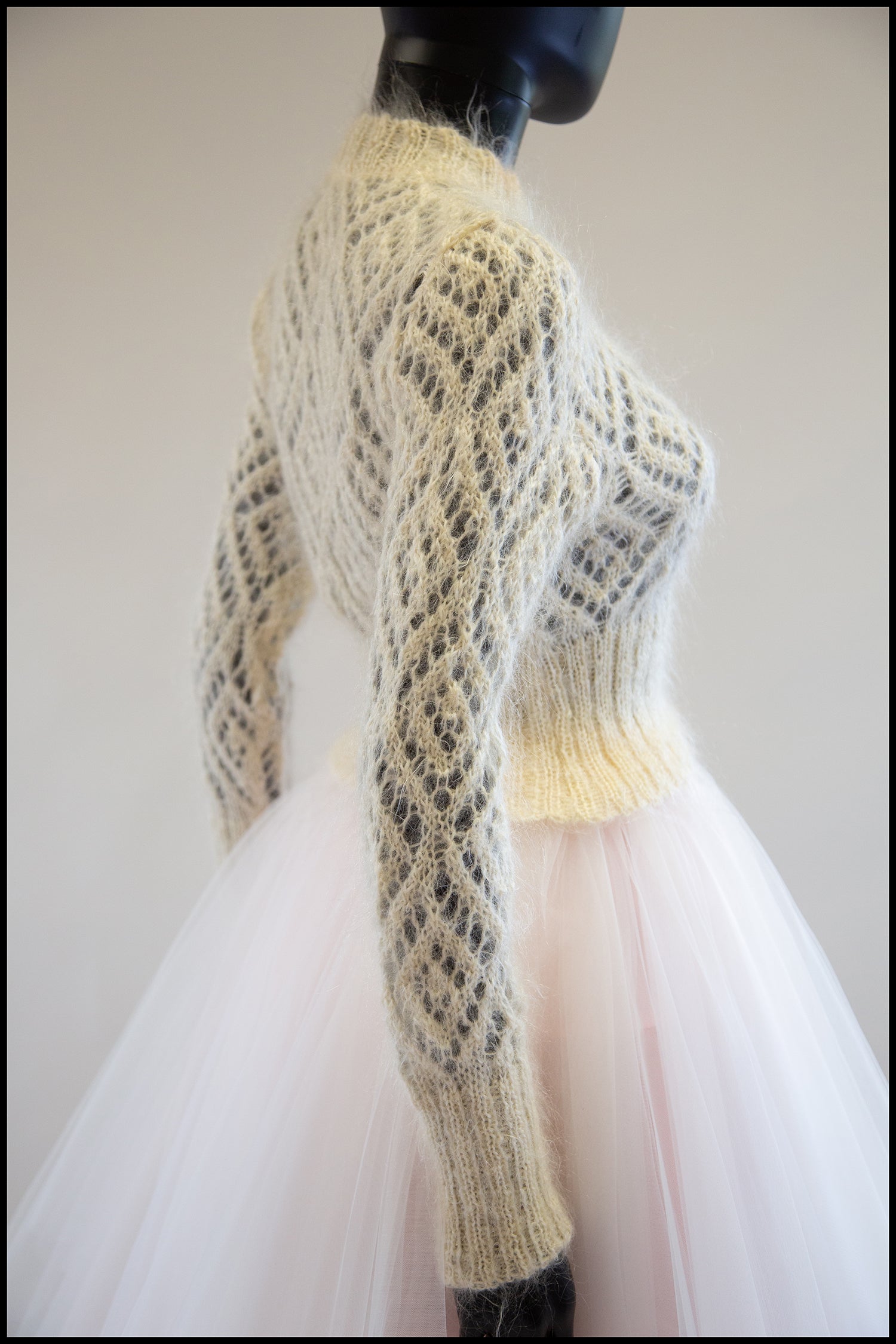 Vintage 1980s Cream Mohair Sweater