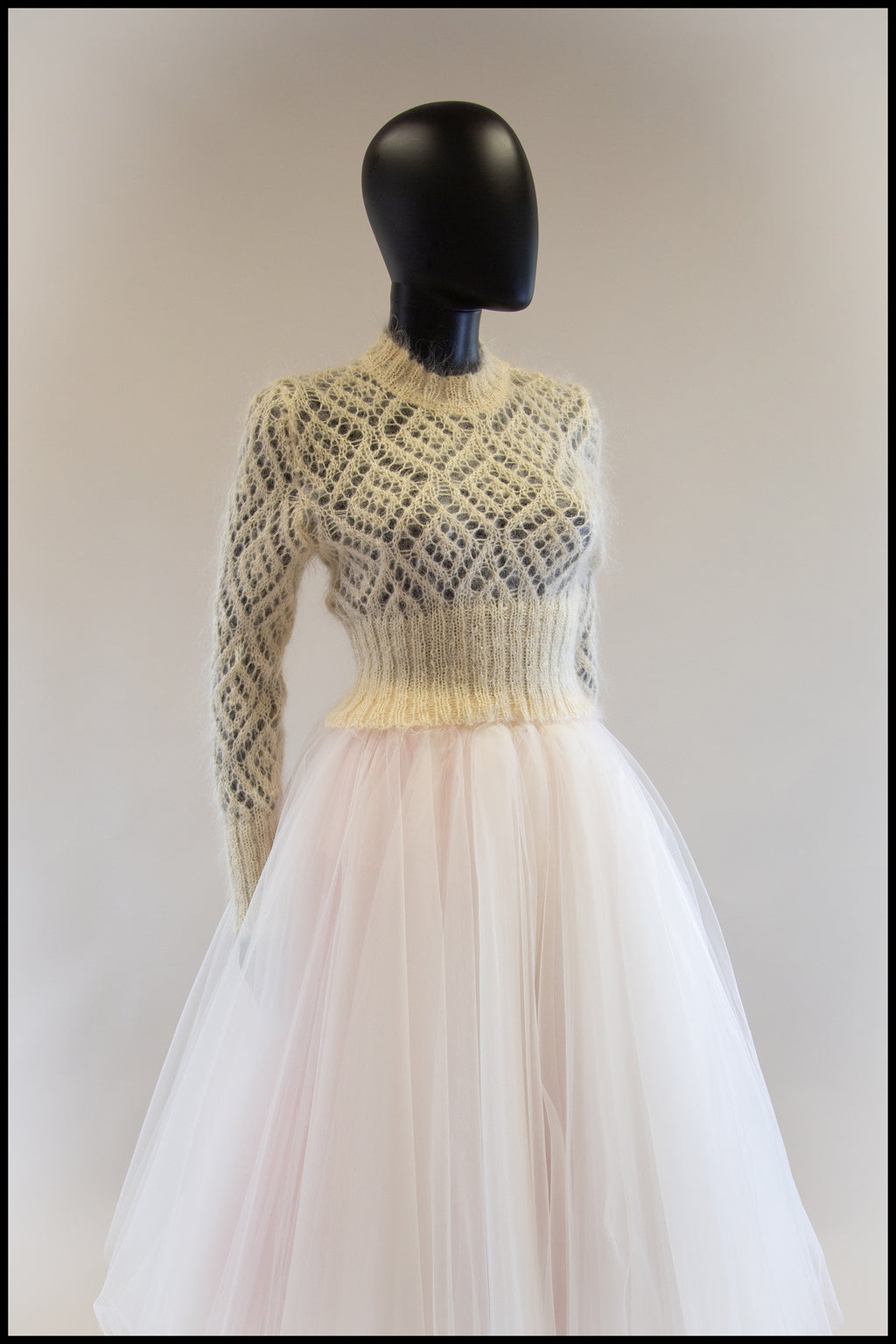 Vintage 1980s Cream Mohair Sweater