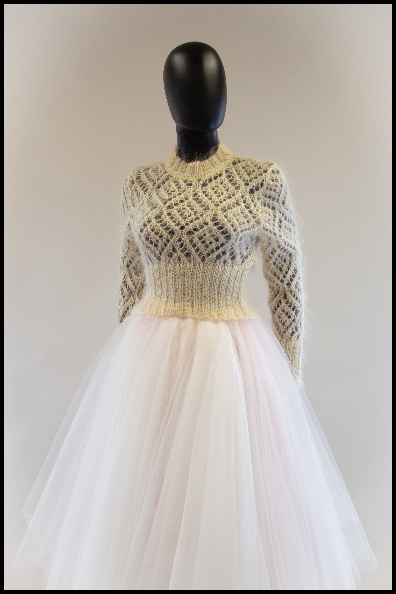 Vintage 1980s Cream Mohair Sweater