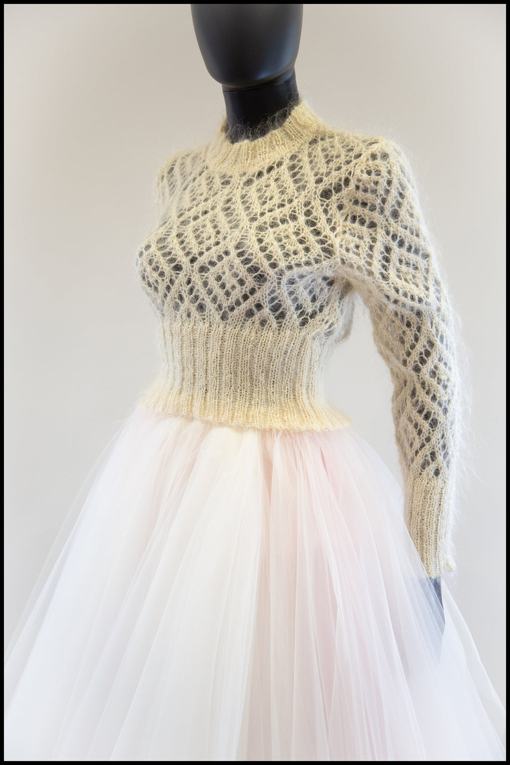 Vintage 1980s Cream Mohair Sweater