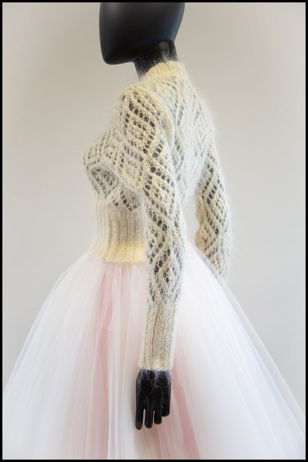 Vintage 1980s Cream Mohair Sweater