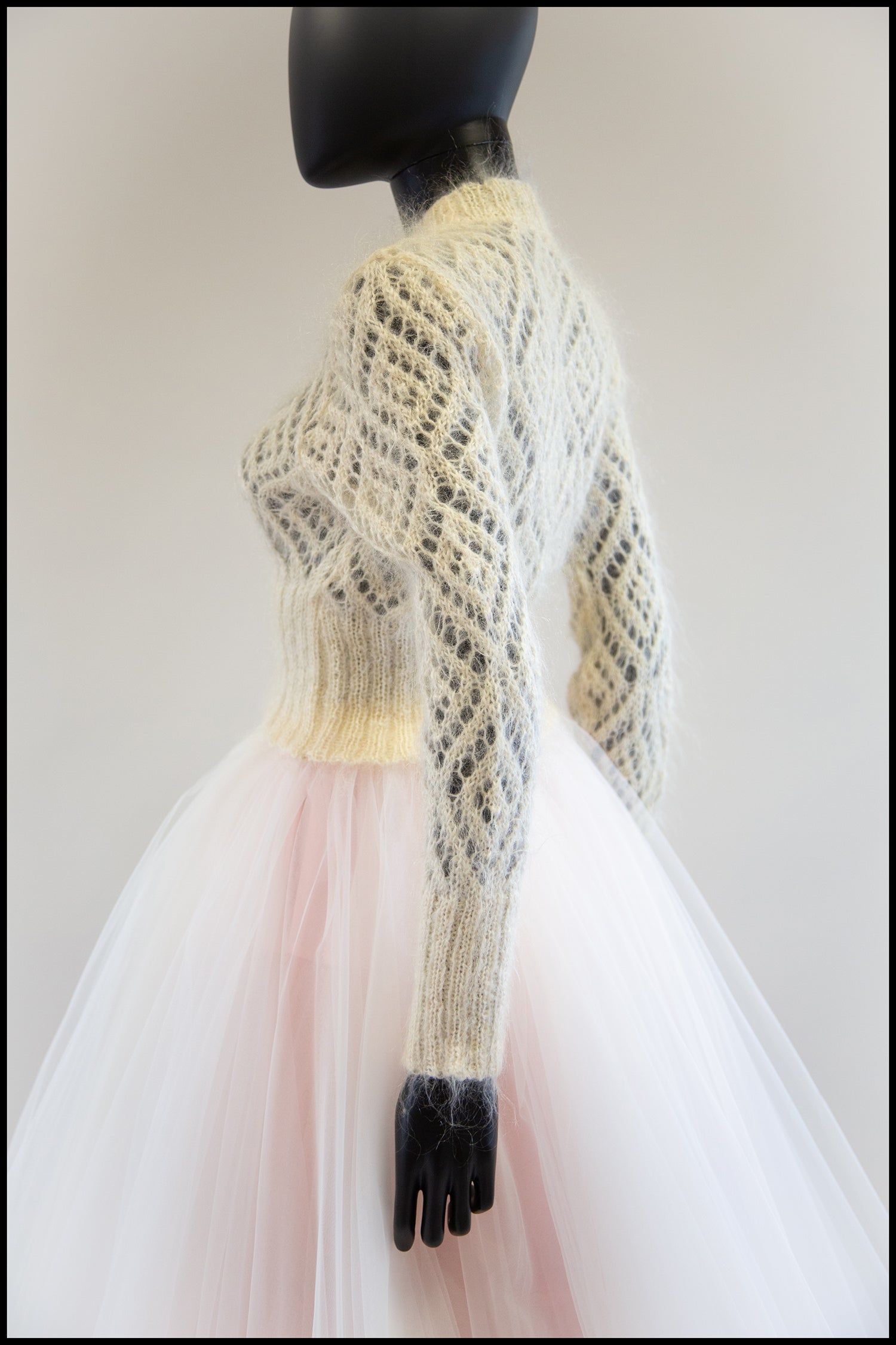 Vintage 1980s Cream Mohair Sweater