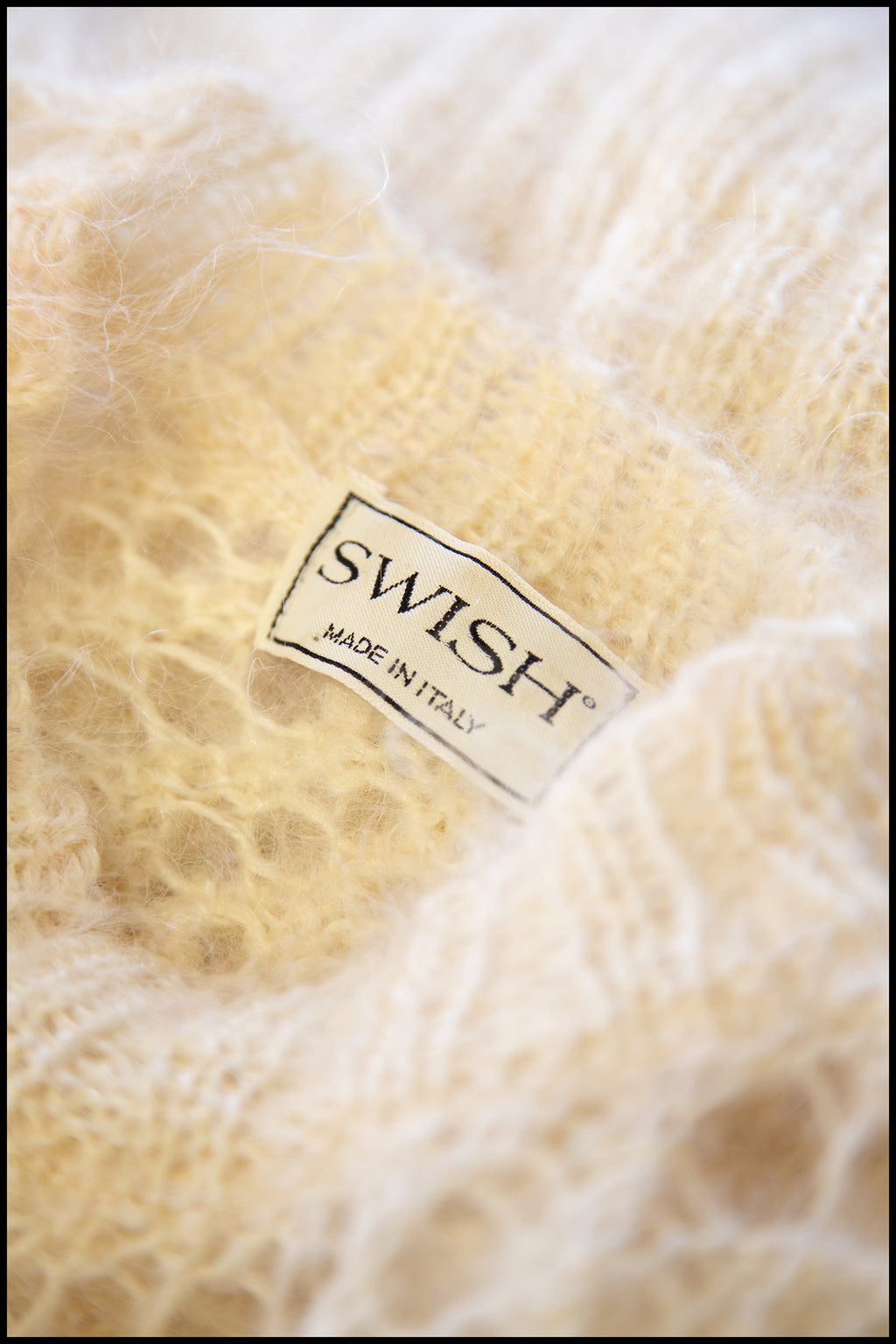 Vintage 1980s Cream Mohair Sweater