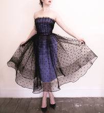 Black Magic - Star Tulle Cocktail Midi Dress