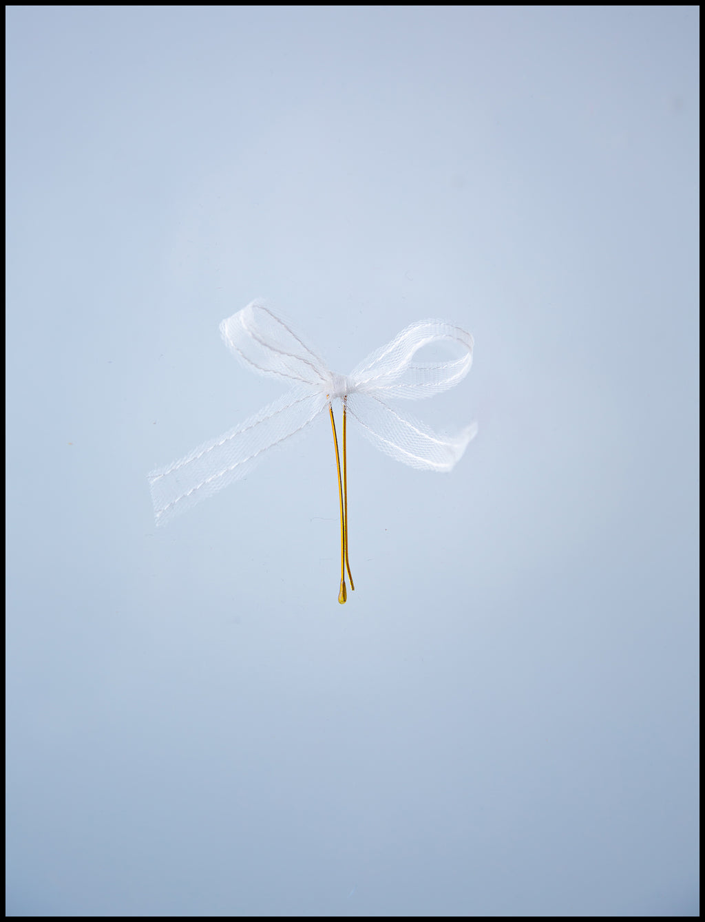 white tulle bow bobby pin alexandra king bridal hair