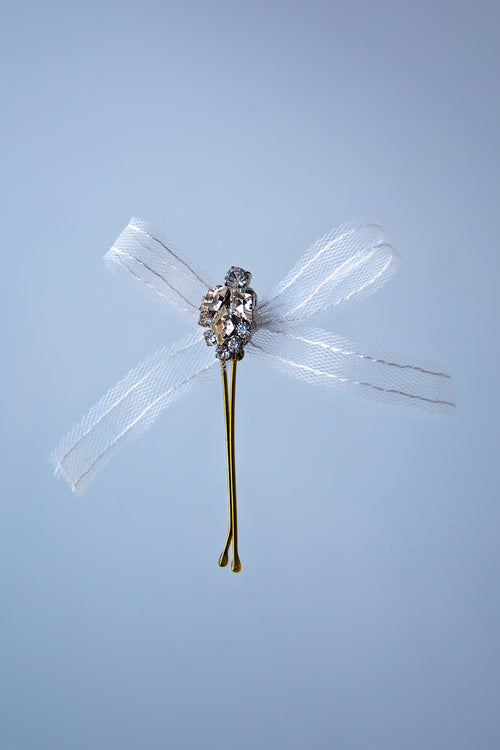 crystal bow bobby pin bridal hair Alexandra King