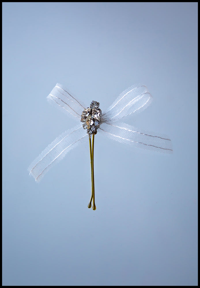crystal bow bobby pin bridal hair Alexandra King