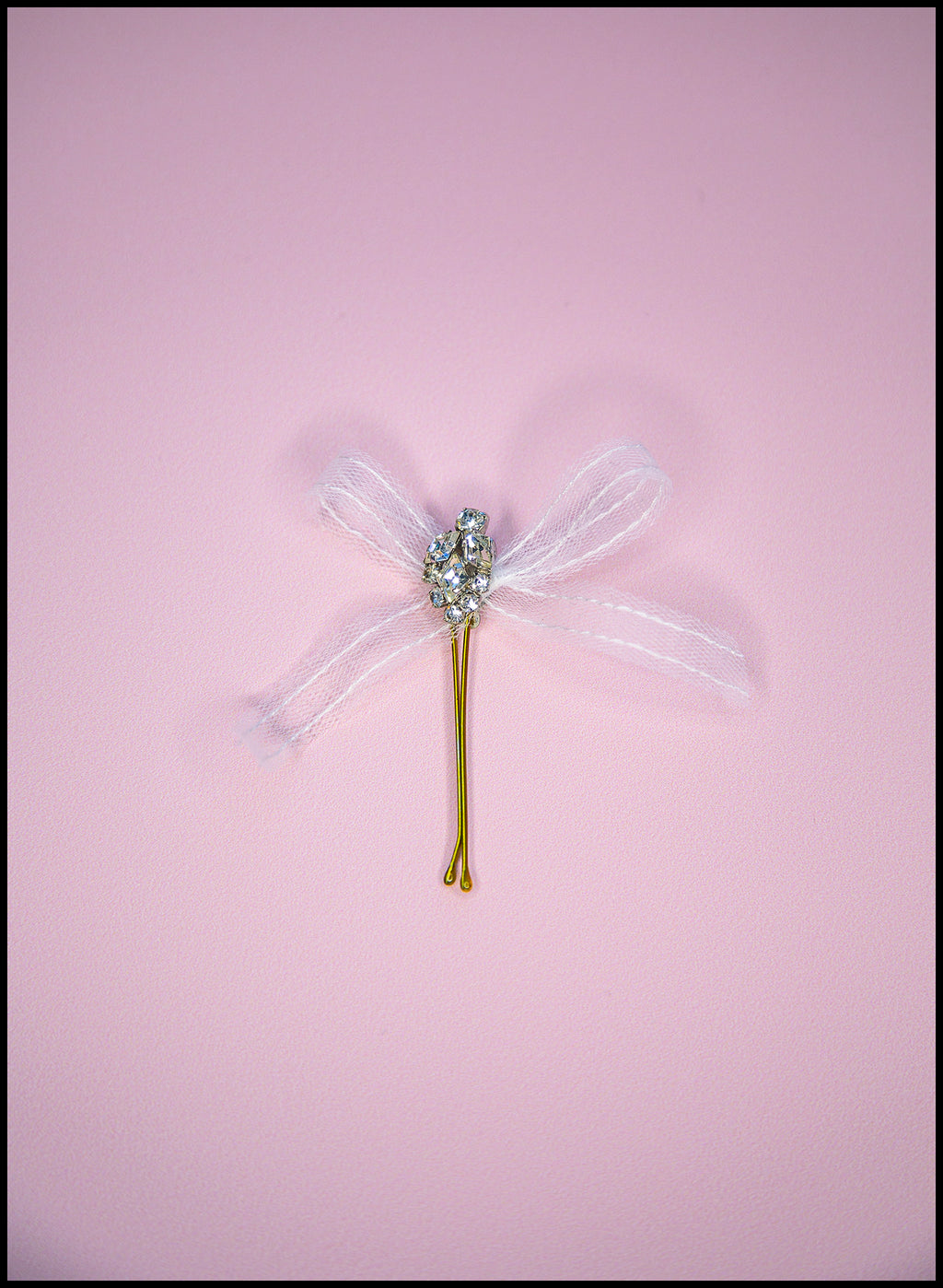 Crystal Tulle Bobby Pin