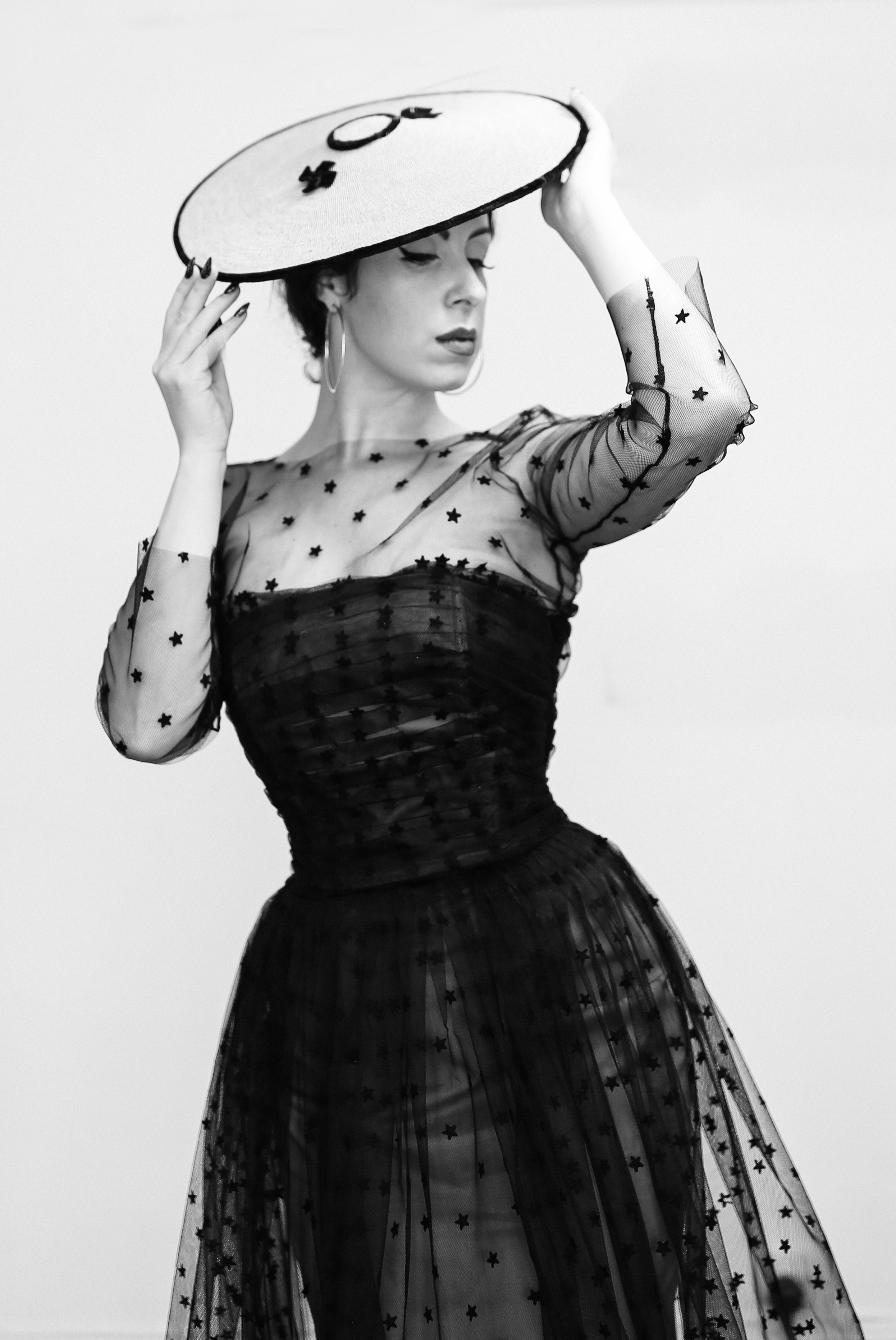 Vintage 1930s Straw Tilt Hat